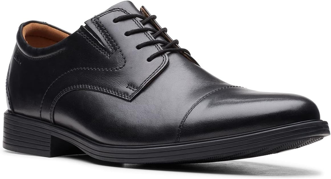 image:imageClarks Mens Whiddon CapBlack Black Leather