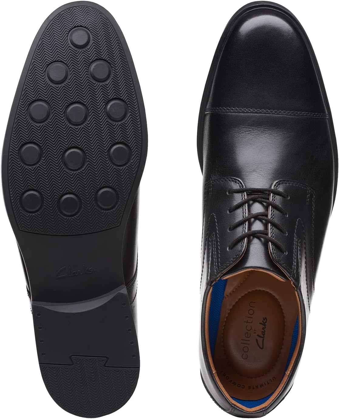 image:imageClarks Mens Whiddon CapBlack Black Leather