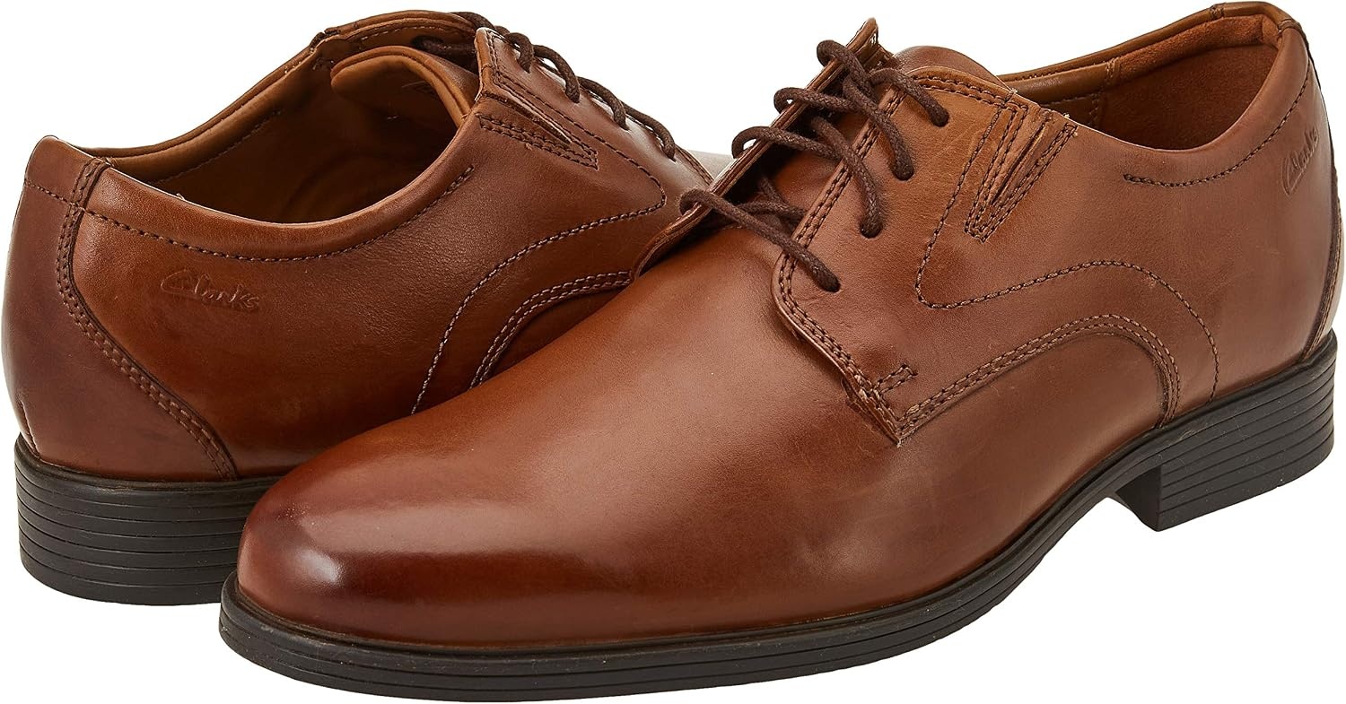 image:imageClarks Mens Whiddon CapDark Tan Lea