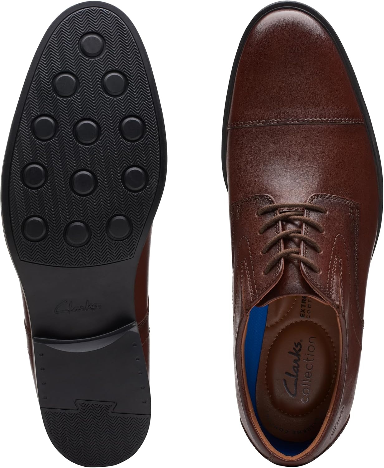 image:imageClarks Mens Whiddon CapMahogany Leather