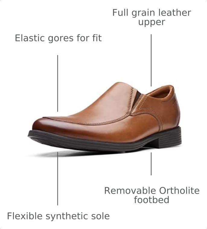 image:imageClarks Whiddon StepDark Tan Leather
