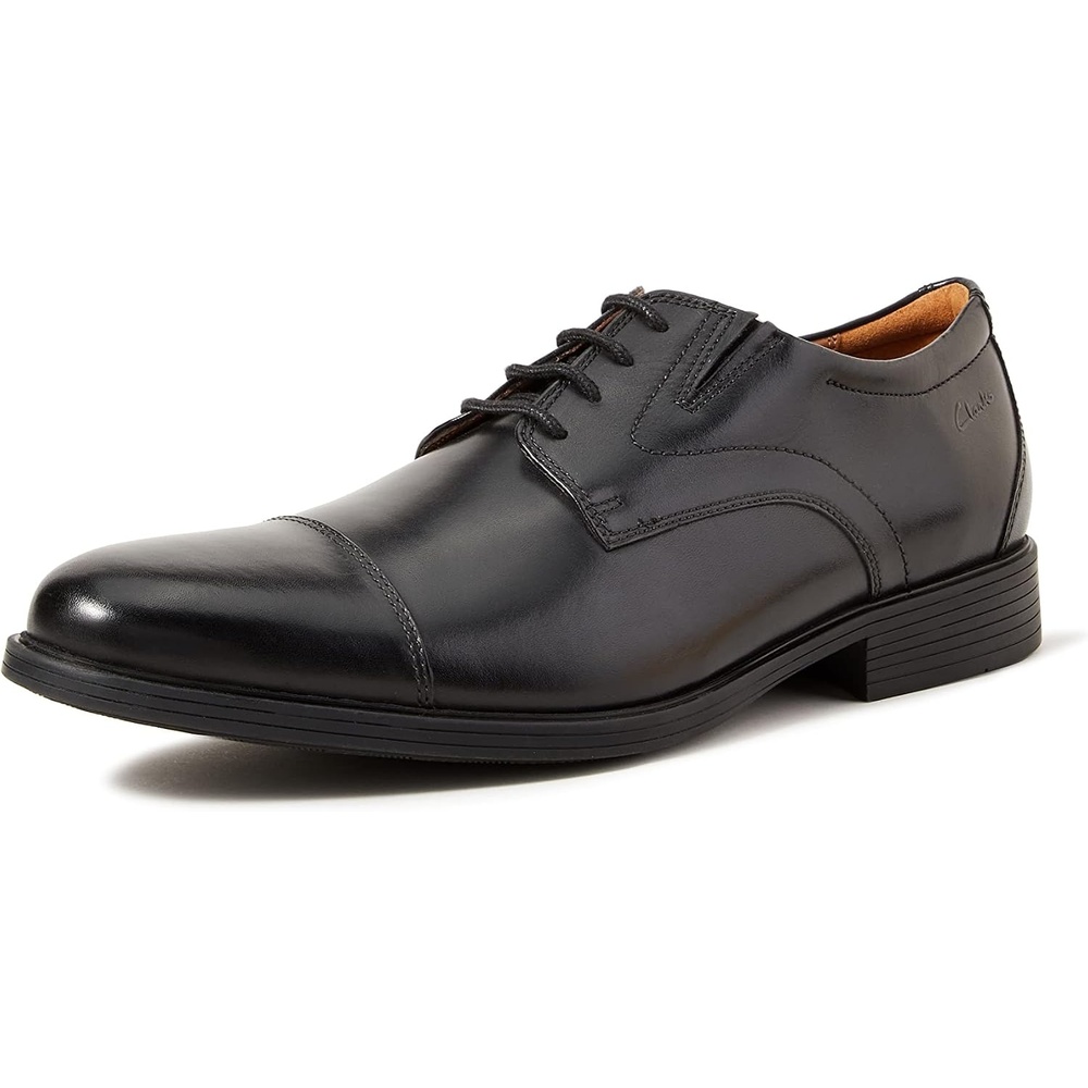 image:imageClarks Mens Whiddon CapBlack Black Leather