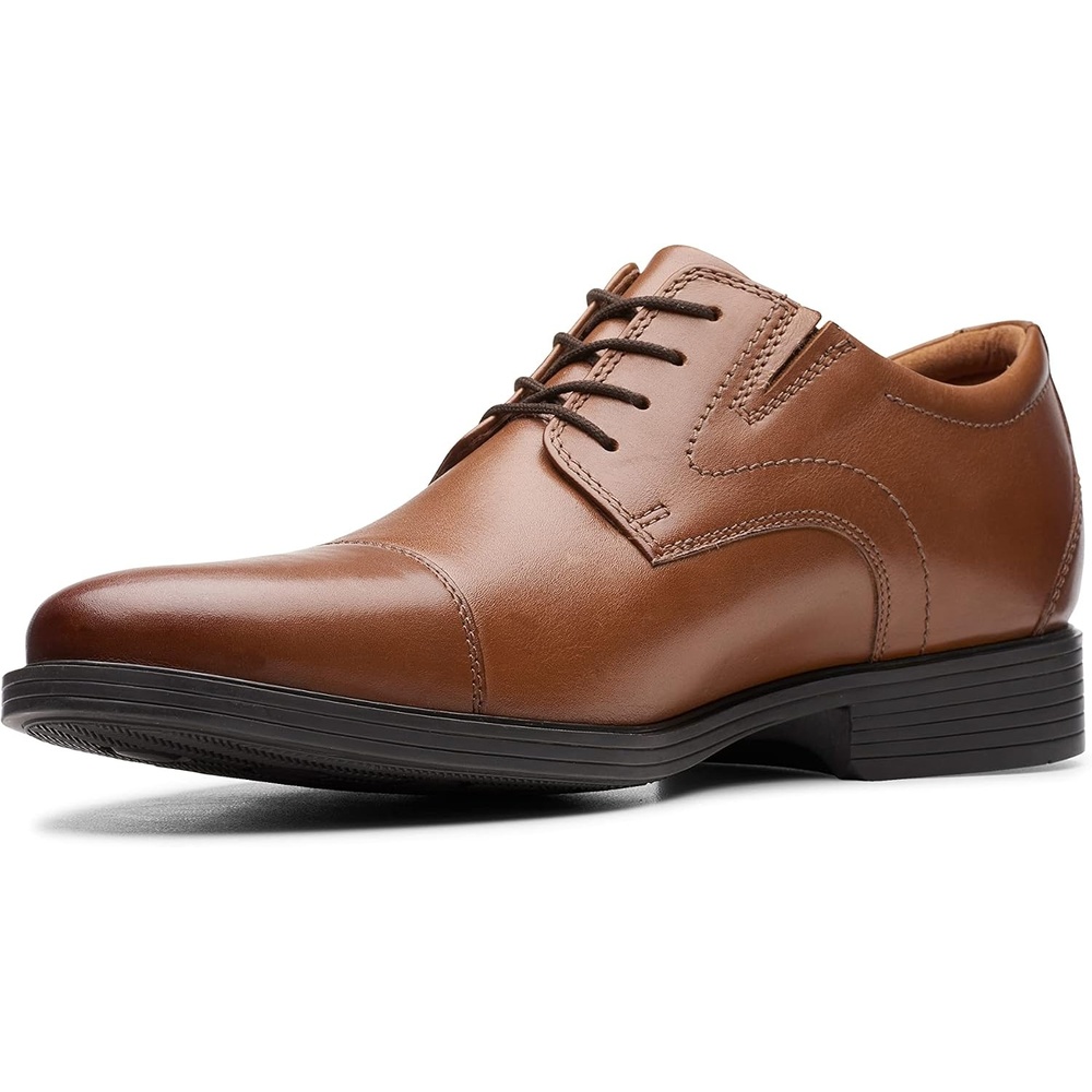image:imageClarks Mens Whiddon CapDark Tan Leather