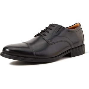 Clarks Men’s Whiddon Cap(Black Black Leather)