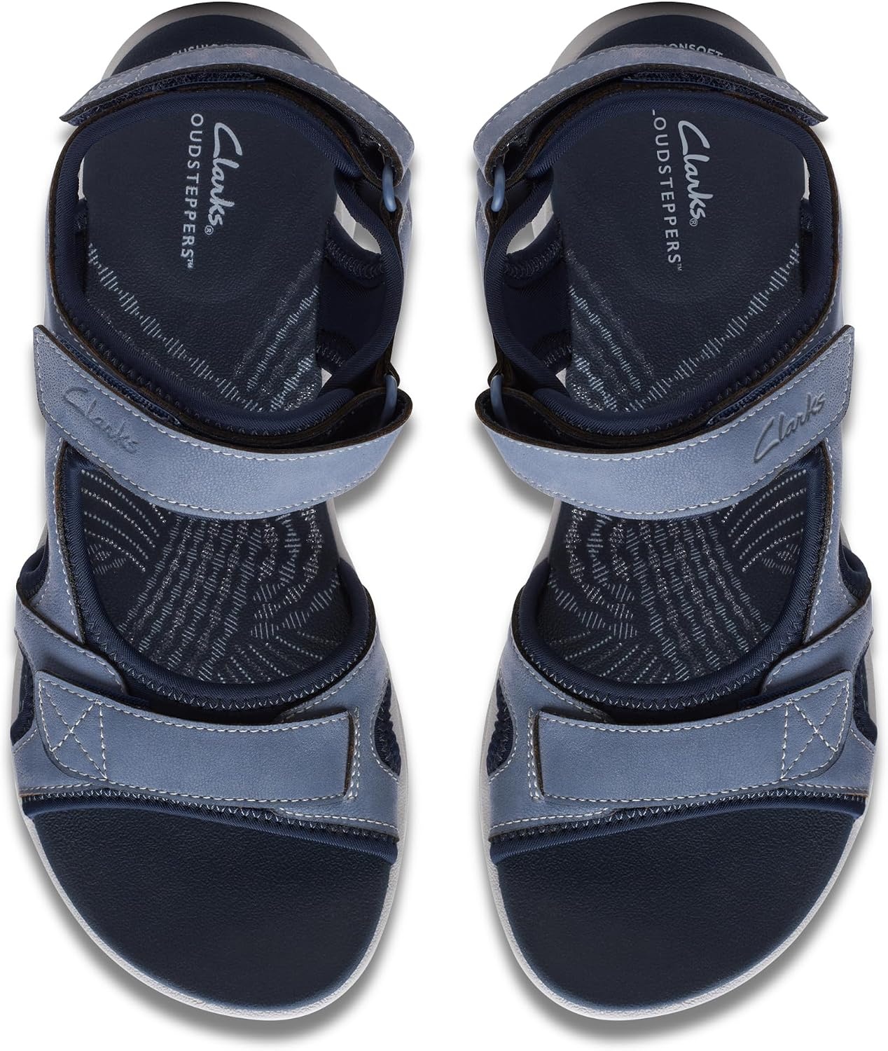 image:imageClarks Womens Mira Bay Flat SandalDenim Blue Textile