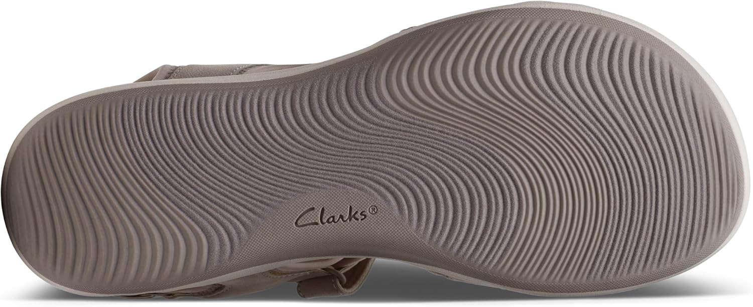 image:imageClarks Womens Mira Bay Flat SandalStone Textile