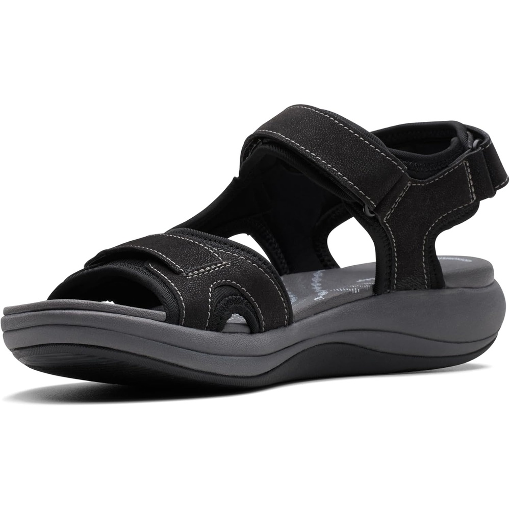 image:imageClarks Womens Mira Bay Flat SandalBlack Textile