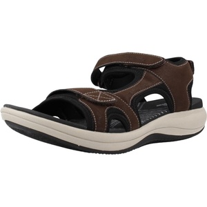 Clarks Women’s Mira Bay Flat Sandal(Brown)