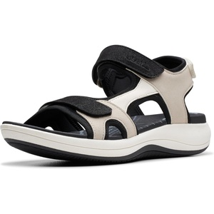 Clarks Women’s Mira Bay Flat Sandal(Flint Textile)