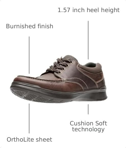 image:imageClarks Mens Cotrell Edge OxfordBrown Oily