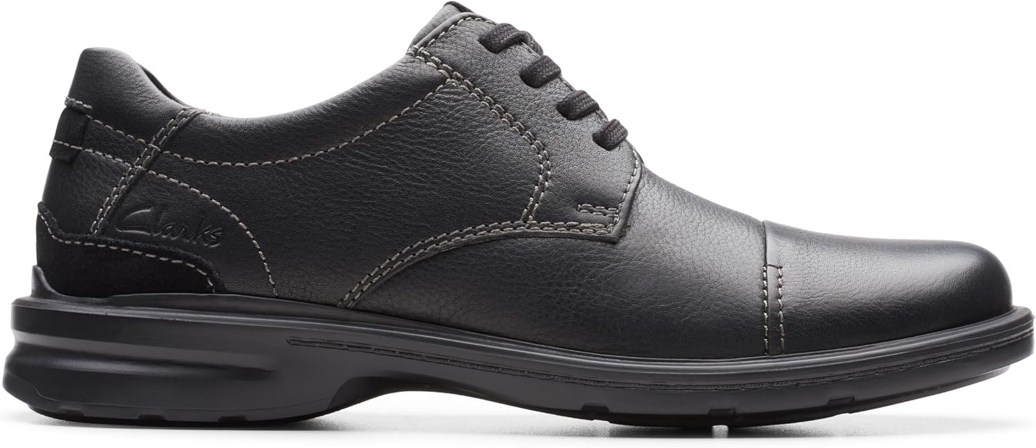 image:imageClarks Mens Gessler CapBlack Tumbled