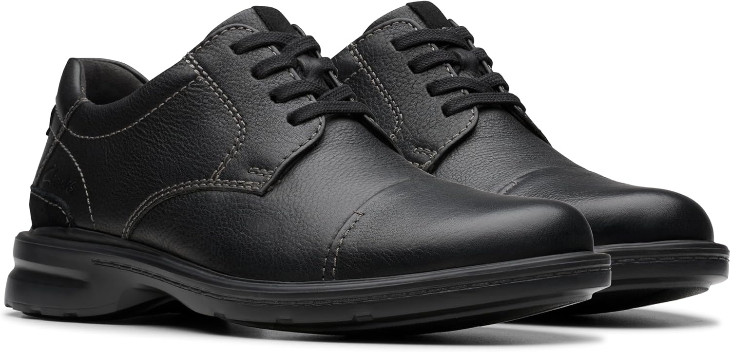 image:imageClarks Mens Gessler CapBlack Tumbled