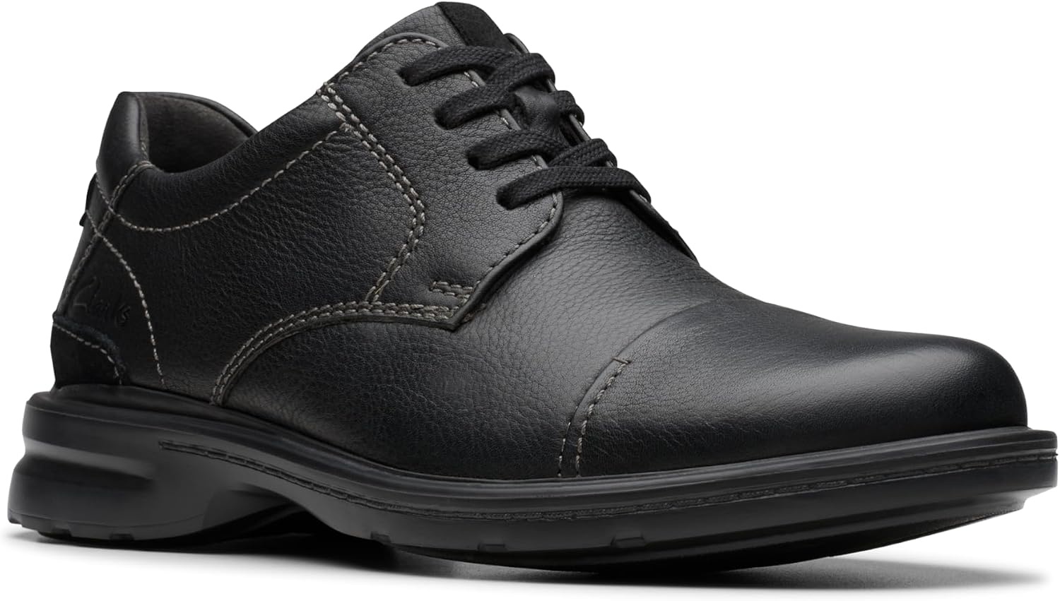 image:imageClarks Mens Gessler CapBlack Tumbled