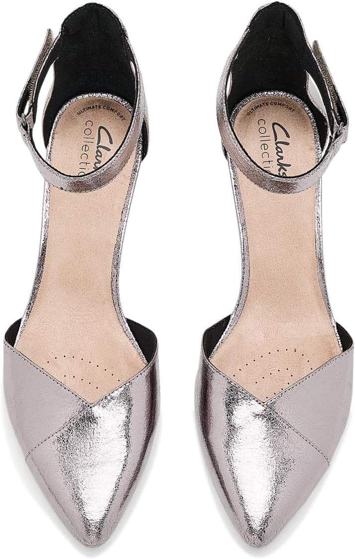 image:imageClarks Womens Kepley Strap PumpsPewter Metal