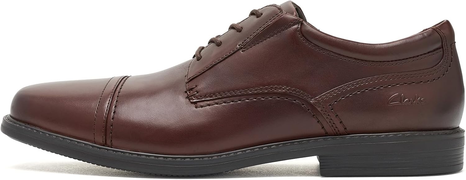 image:imageClarks Mens Dresslite CapDark Brown Leather