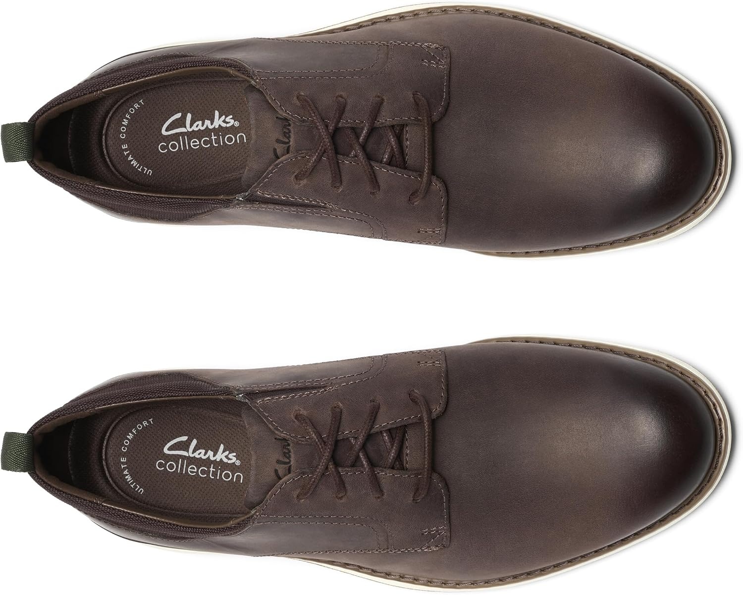 image:imageClarks Mens FlexHybrid SneakersDark Brown Leather