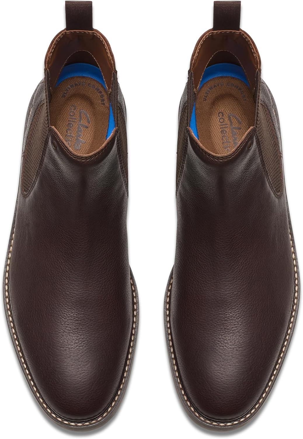 image:imageClarks Mens Jaxen Easy Ankle BootsBrown Tumbled Leather