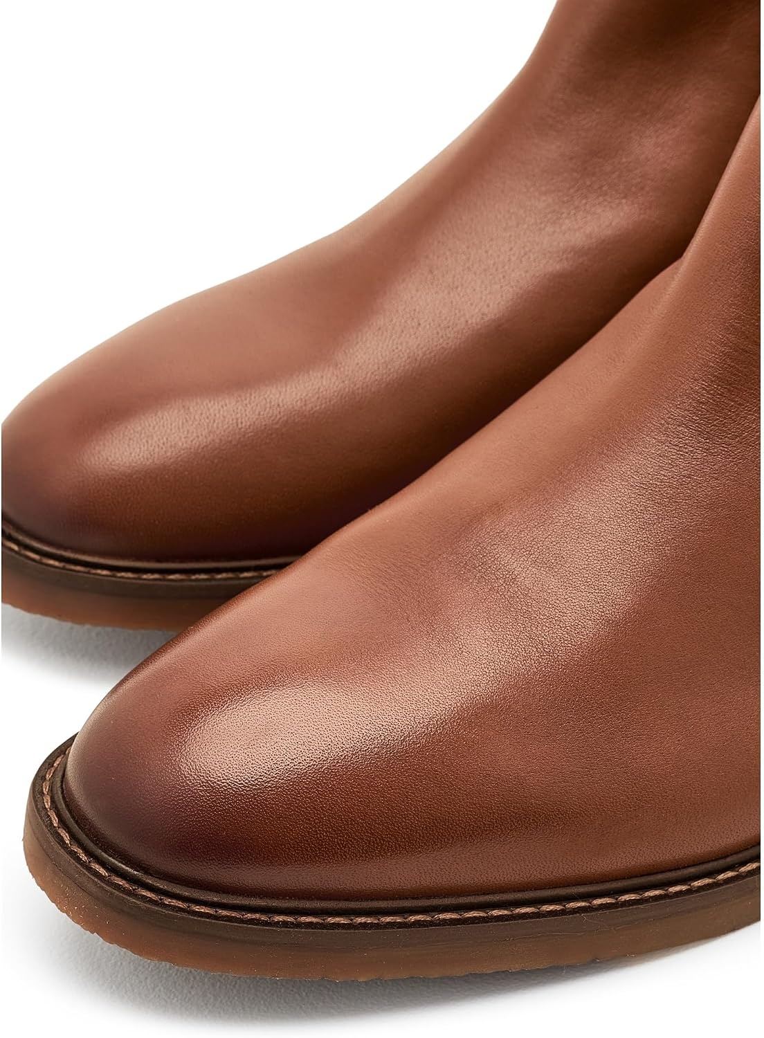 image:imageClarks Mens Jaxen Easy Ankle BootsDark Tan Leather
