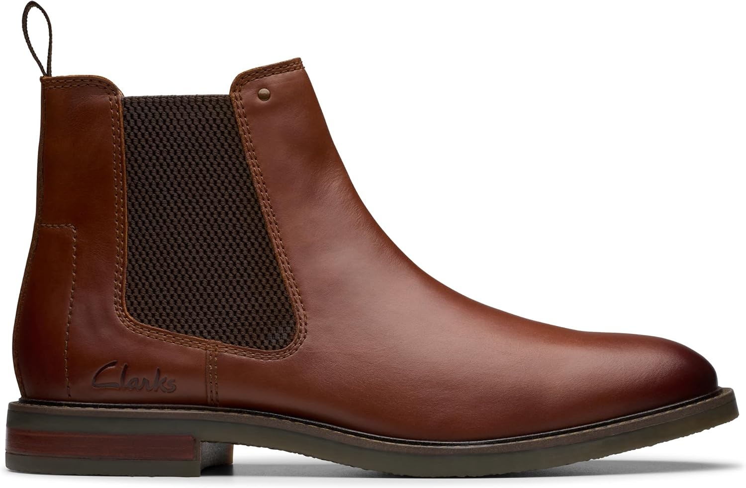 image:imageClarks Mens Jaxen Easy Ankle BootsTan Leather