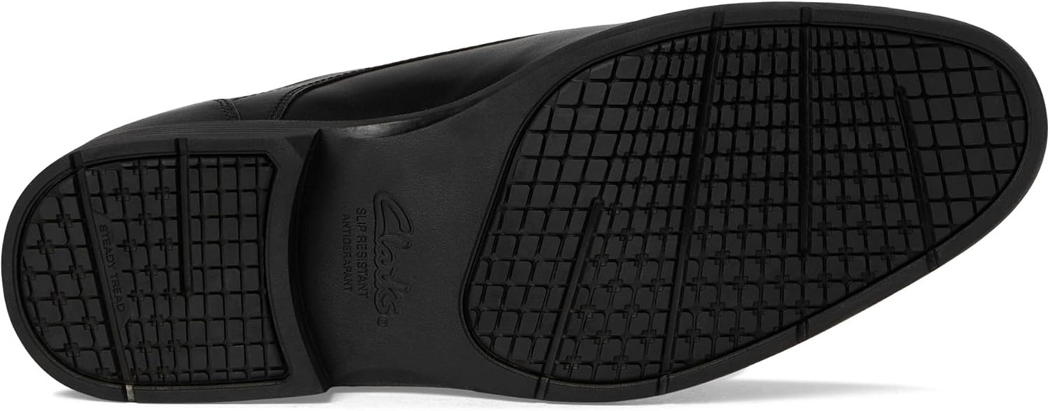 image:imageClarks Mens Steadwell Cap Oxford ShoesBlack Leather
