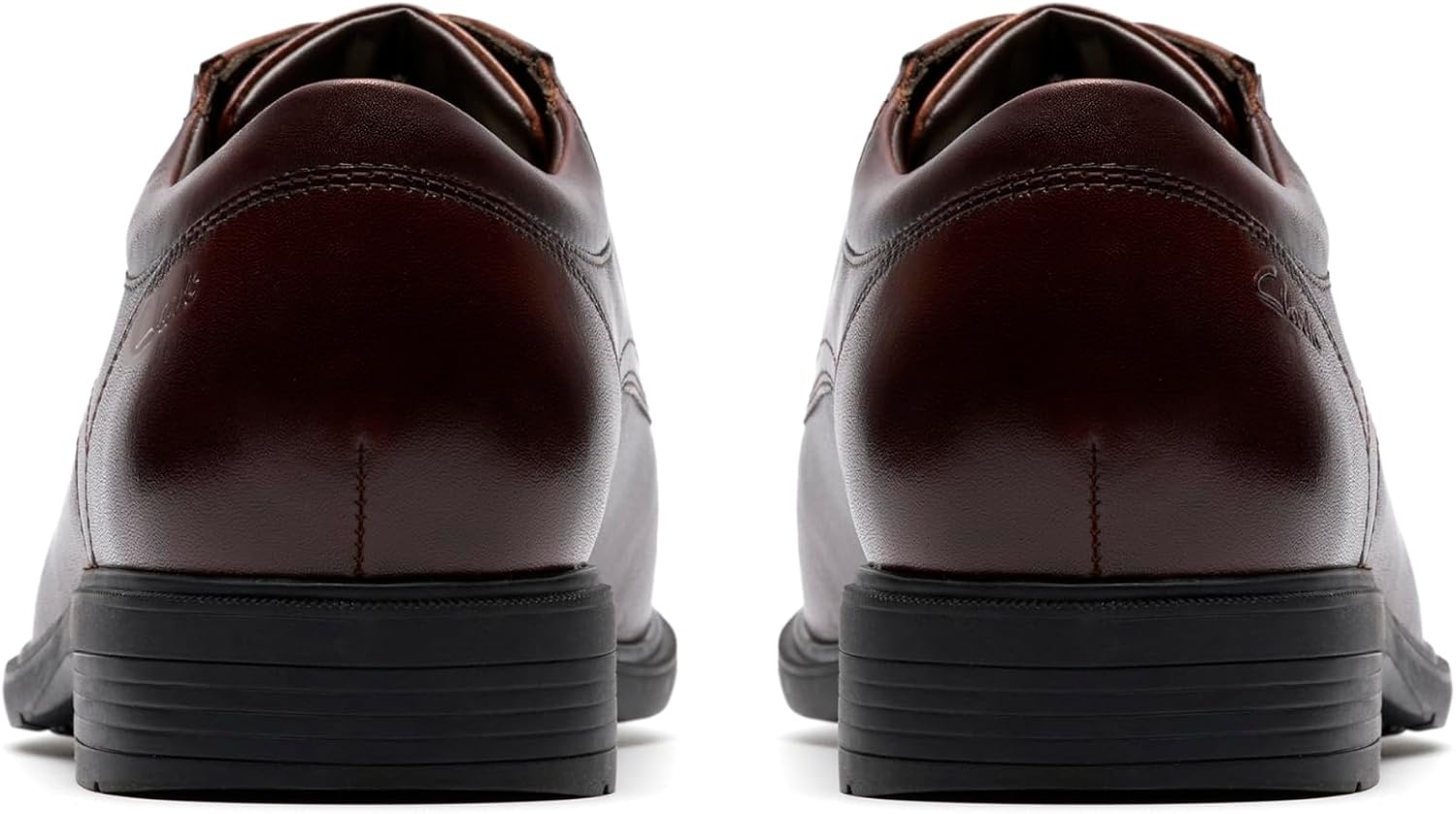 image:imageClarks Mens Steadwell Cap Oxford ShoesMahogany Leather