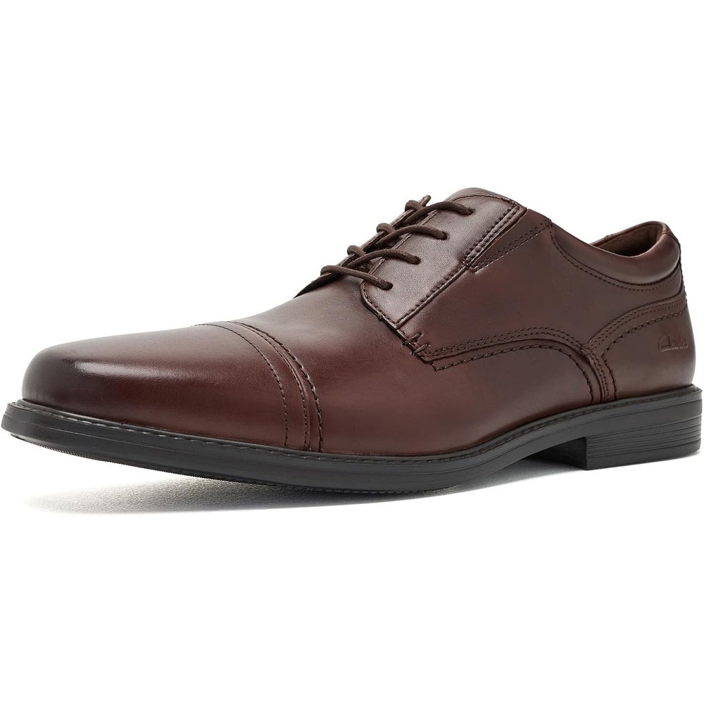 image:imageClarks Mens Dresslite CapDark Brown Leather