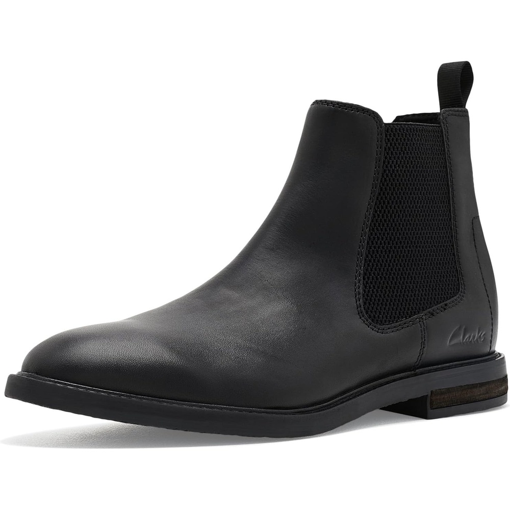 image:imageClarks Mens Jaxen Easy Ankle BootsBlack Leather