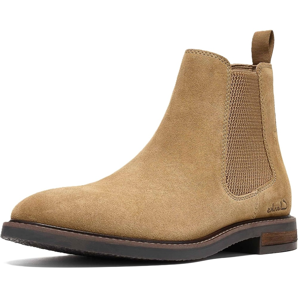 image:imageClarks Mens Jaxen Easy Ankle BootsSand Suede