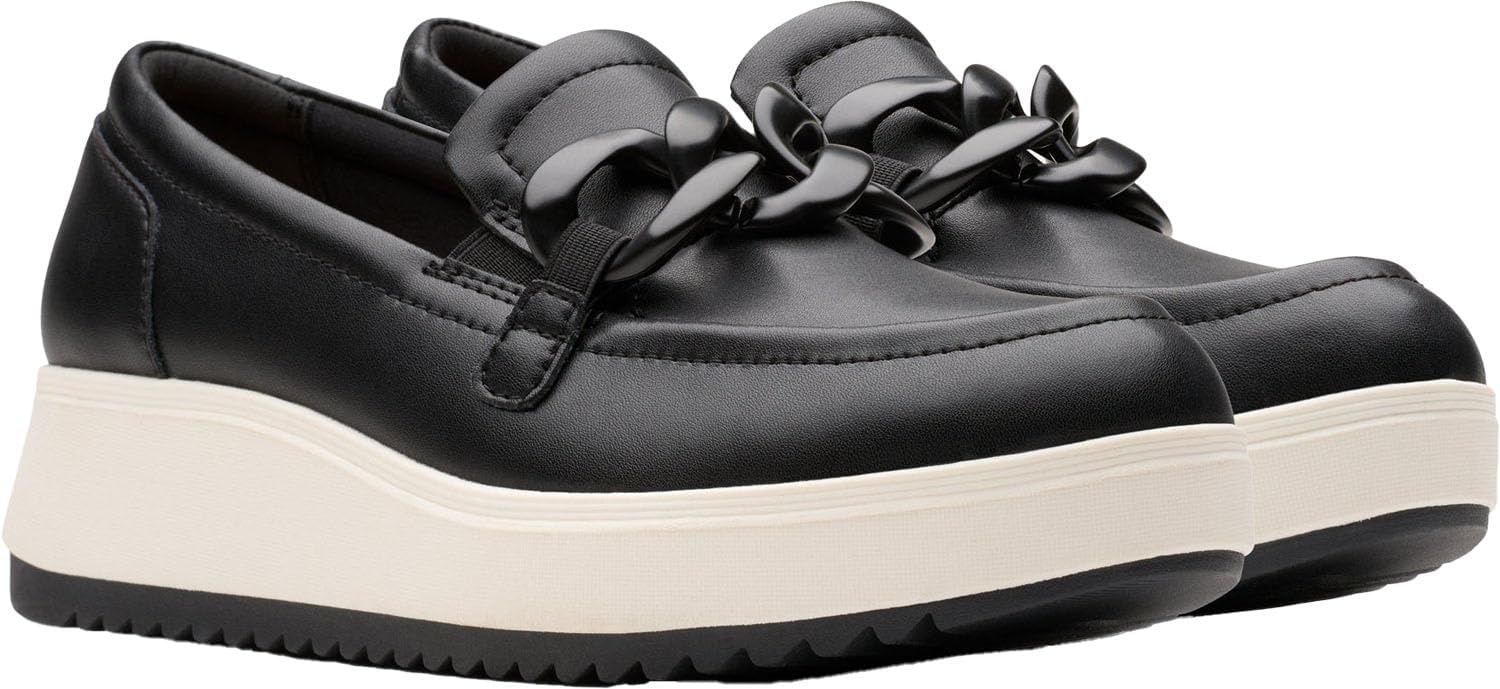 image:imageClarks Womens Zylah May LoafersBlackWhite