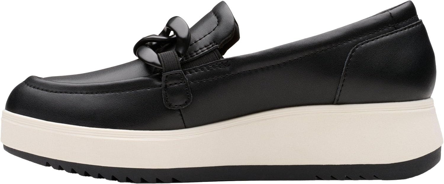 image:imageClarks Womens Zylah May LoafersBlackWhite