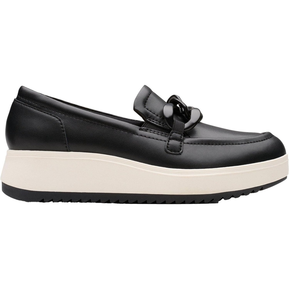 image:imageClarks Womens Zylah May LoafersBlackWhite