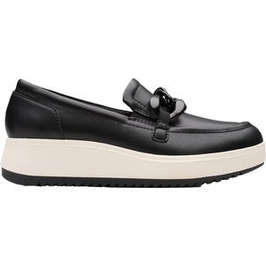 Clarks Women’s Zylah May Loafers(Black/White)